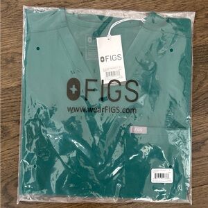 Figs Scrub Top, Hunter Green, Small